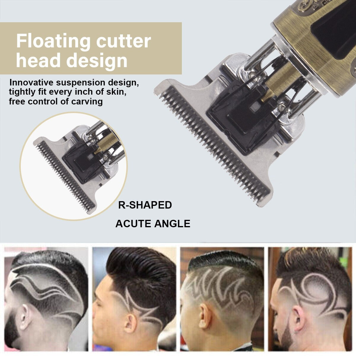 Professional Hair Clippers Trimmer Cordless Shaving Machine Cutting Barber Beard