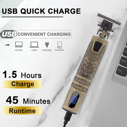 Professional Hair Clippers Trimmer Cordless Shaving Machine Cutting Barber Beard